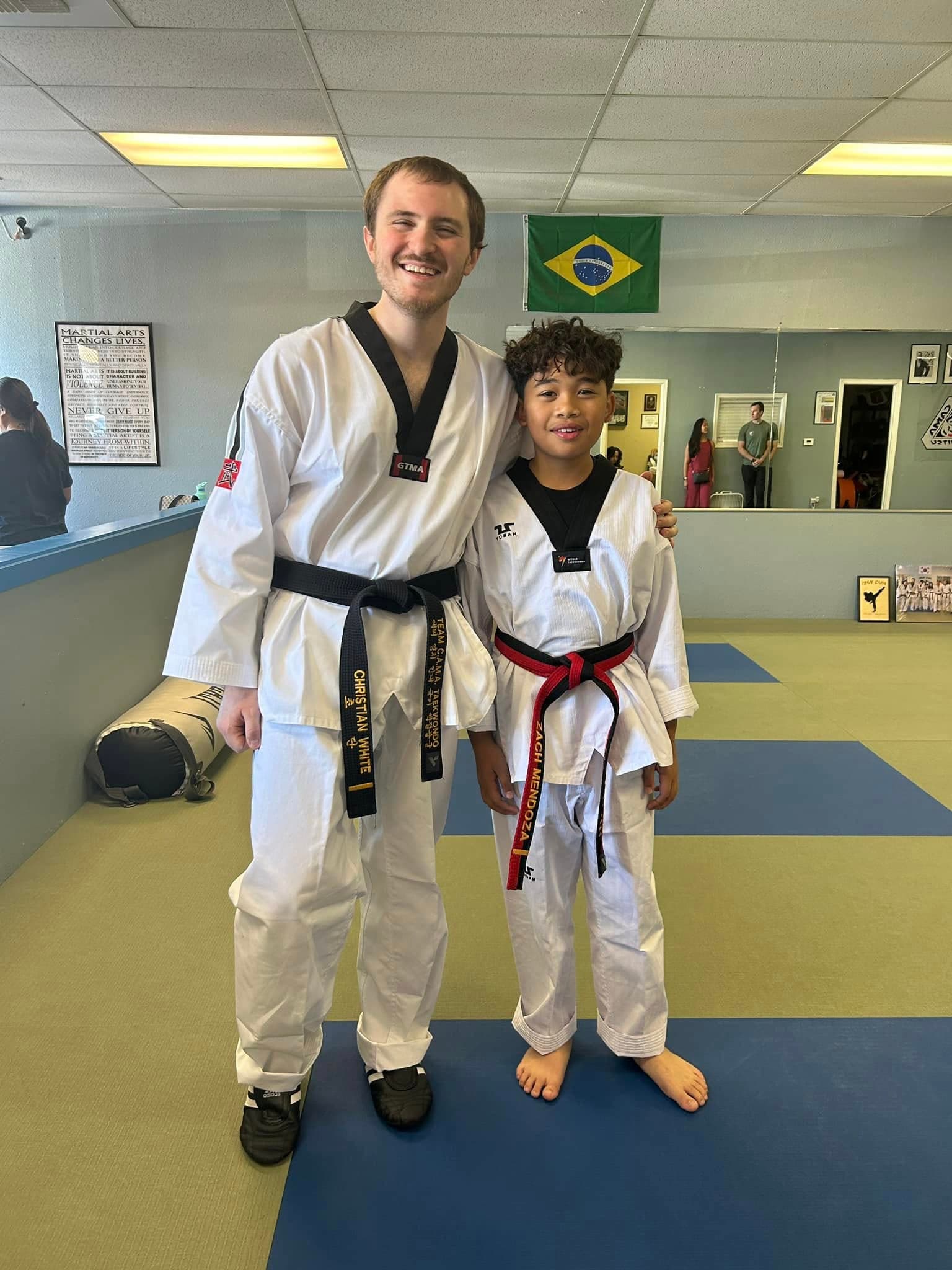 Christian White, Taekwondo instructor at Team Cama